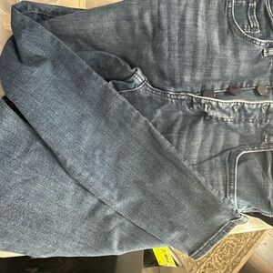 LOFT Blue Skinny Jeans with Faded Denim